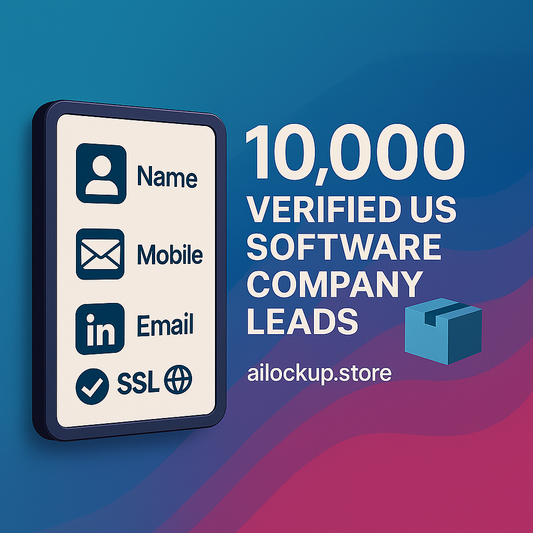 10,000 Verified US Software Company Leads – B2B Emails, Phone Numbers & LinkedIn Contacts